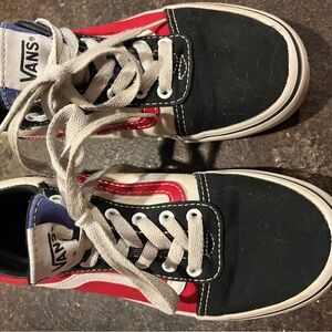 Vans Red and Black Lace-Up Shoes